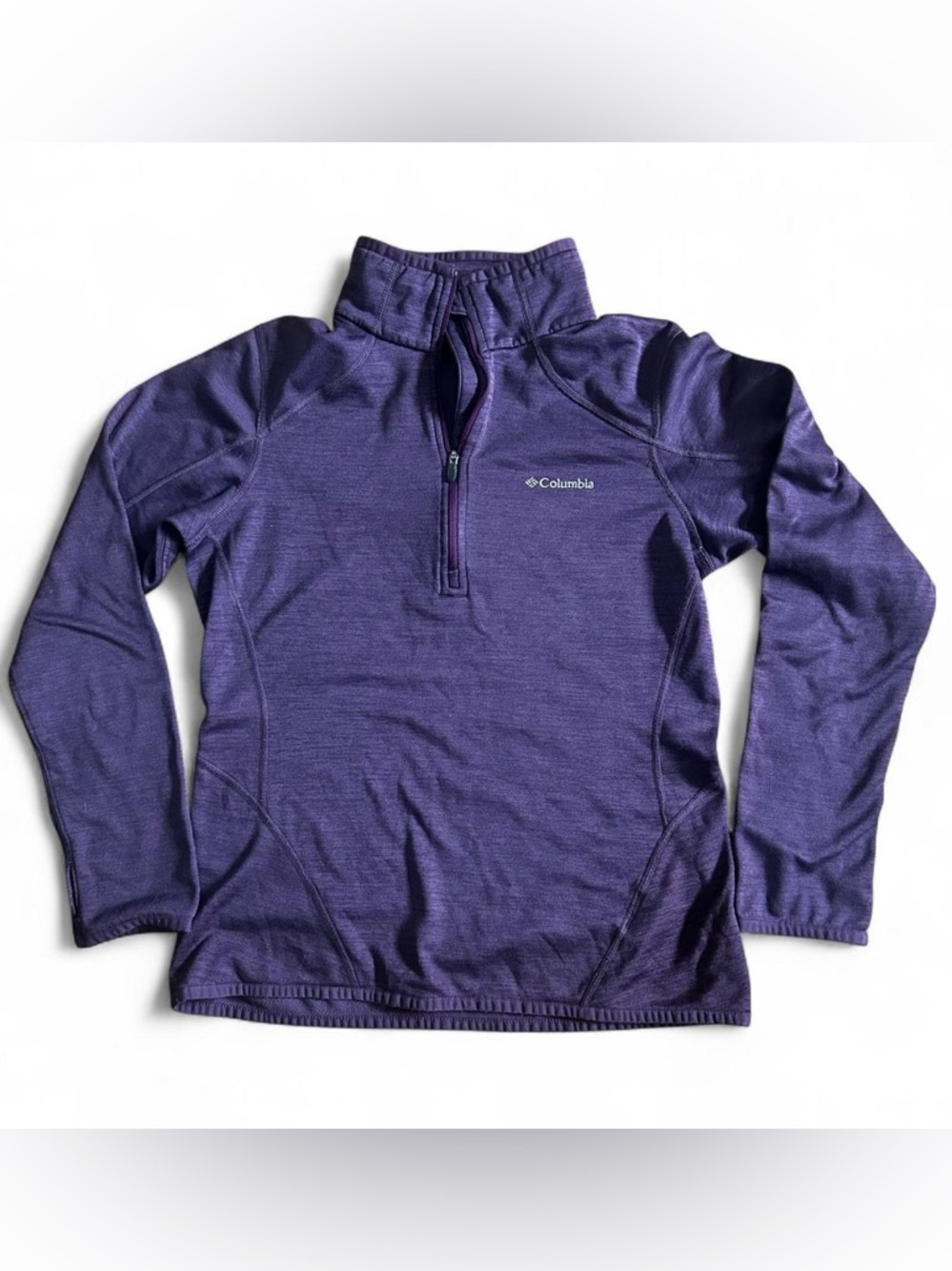Columbia Women's Purple Sapphire Trail Half Zip Fleece Sweatshirt Sz